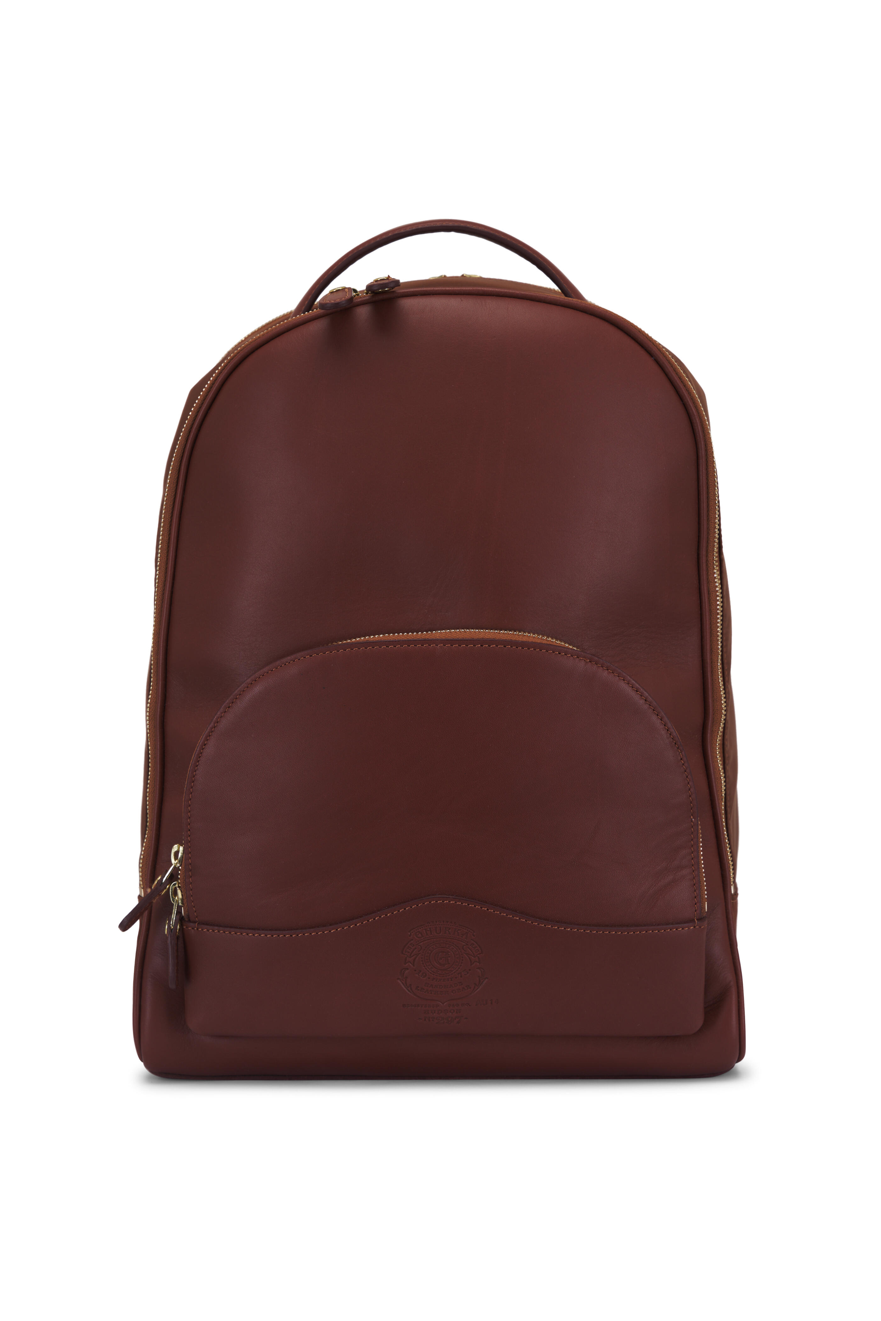Ghurka - Hudson No. 297 Vintage Chestnut Leather Backpack