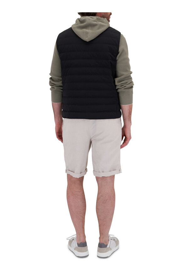 Brunello Cucinelli - Black Nylon Quilted Down Vest