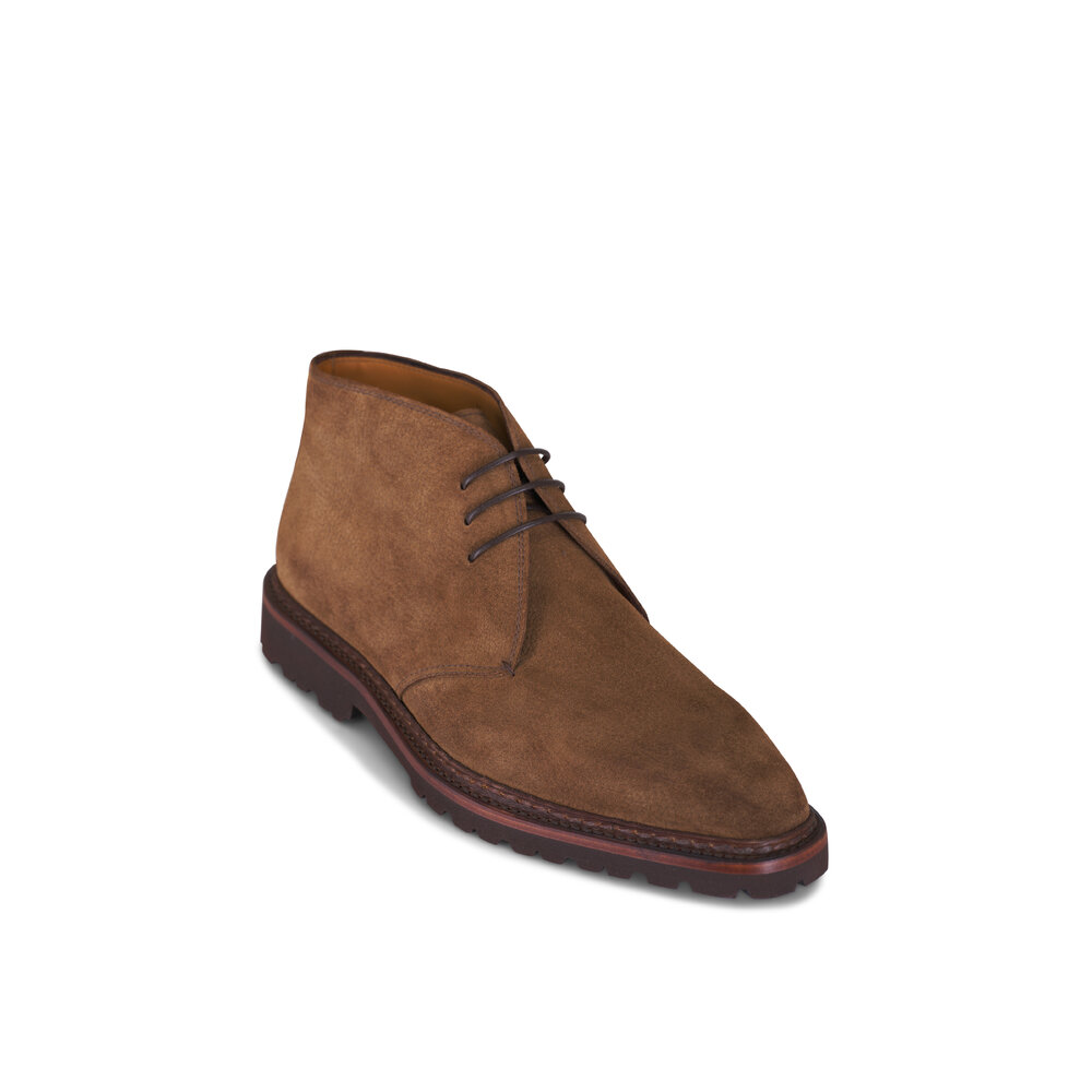 Bontoni - Desert Brown Suede Lug Sole Boot | Mitchell Stores display picture 3
