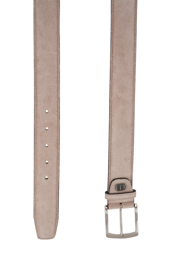 G Brown - Wyatt Taupe Suede Belt 