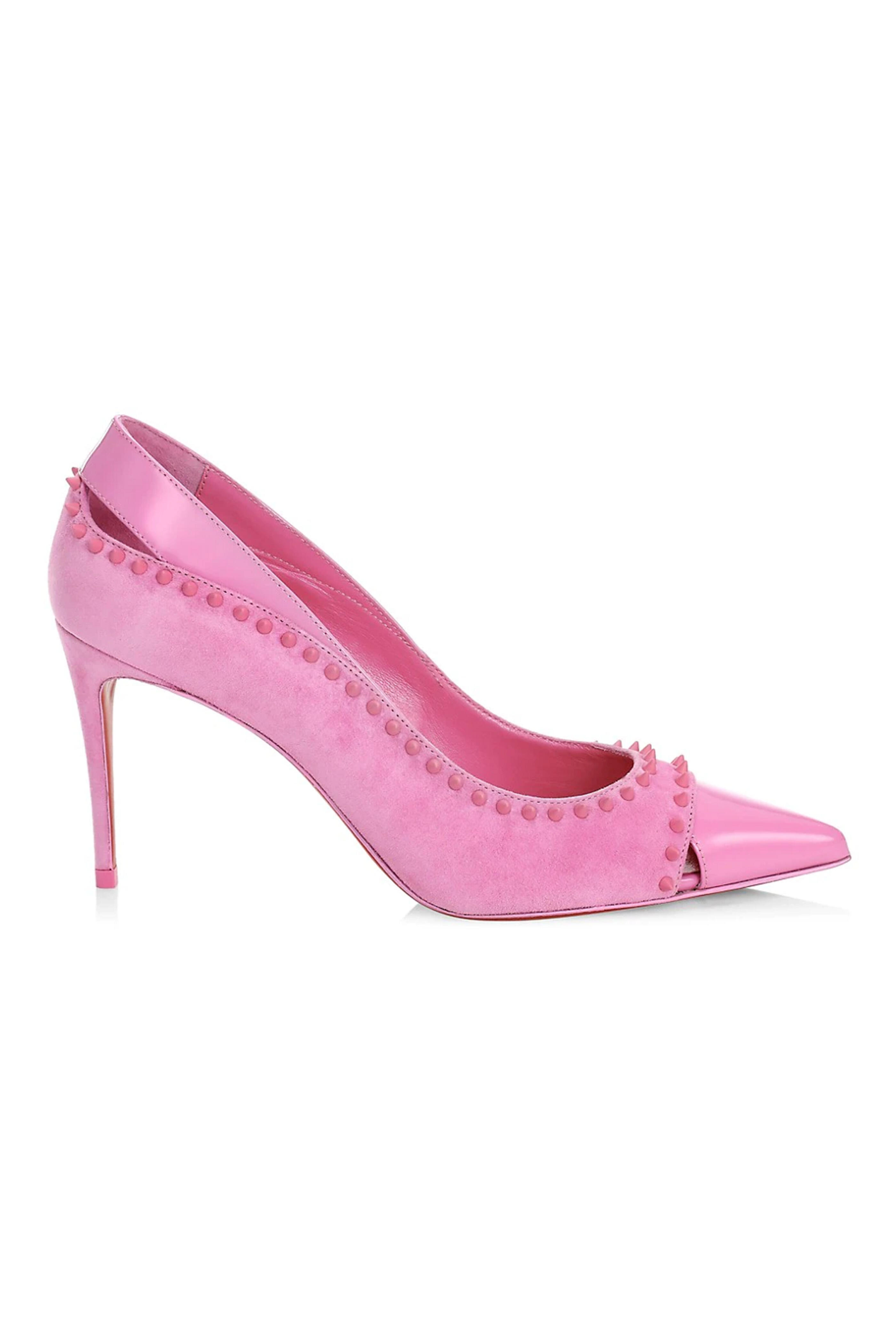 Christian Louboutin DUVETTE SPIKES フラットシューズ Christian Louboutin - Duvette Spikes 100 suede pumps