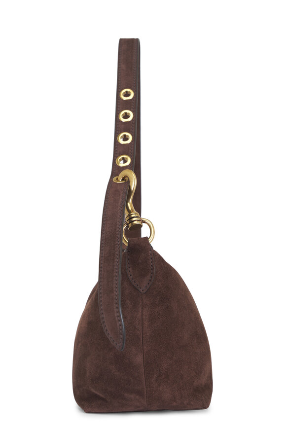 Miu Miu Spirit Brown Suede Shoulder Bag - view 4