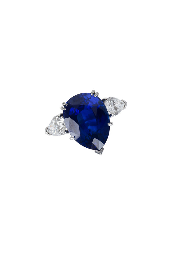 Assael - Platinum Sapphire & Diamond Ring