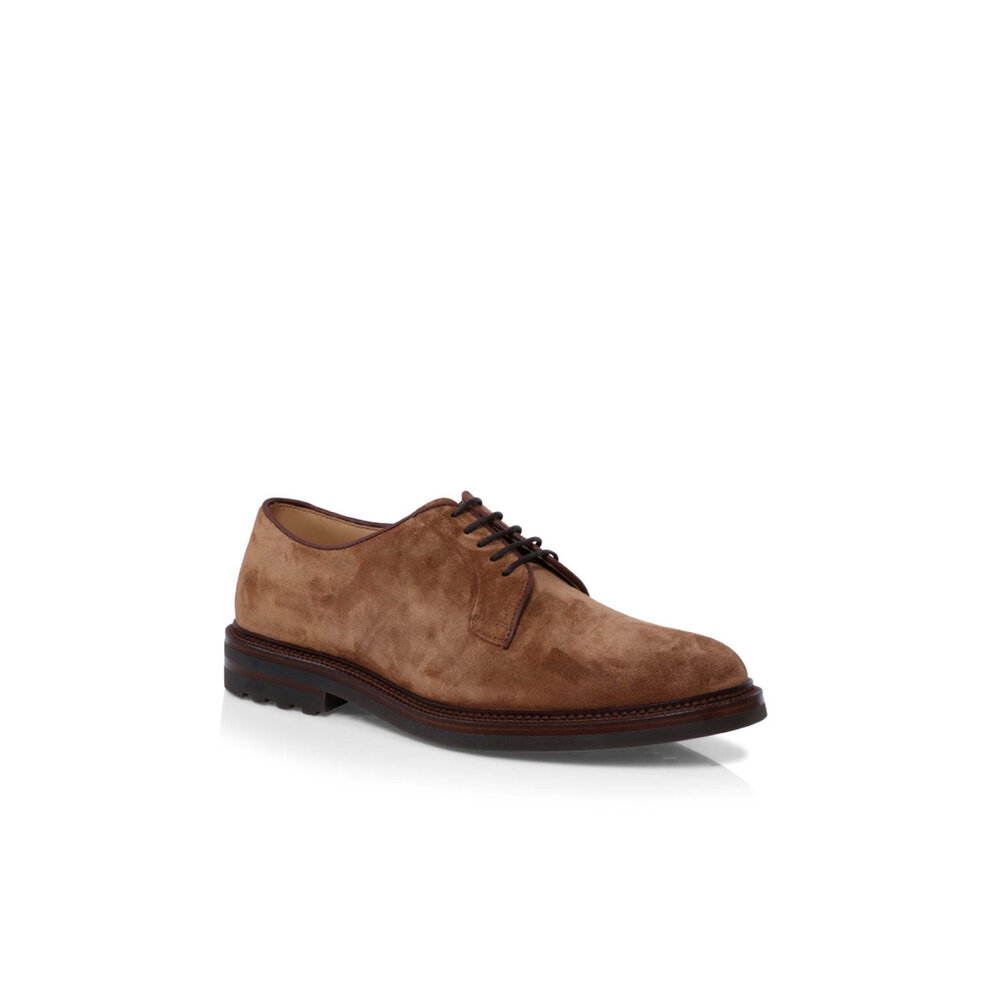 Brunello Cucinelli - Suede Derby in Saraceno | Mitchell Stores display picture 2