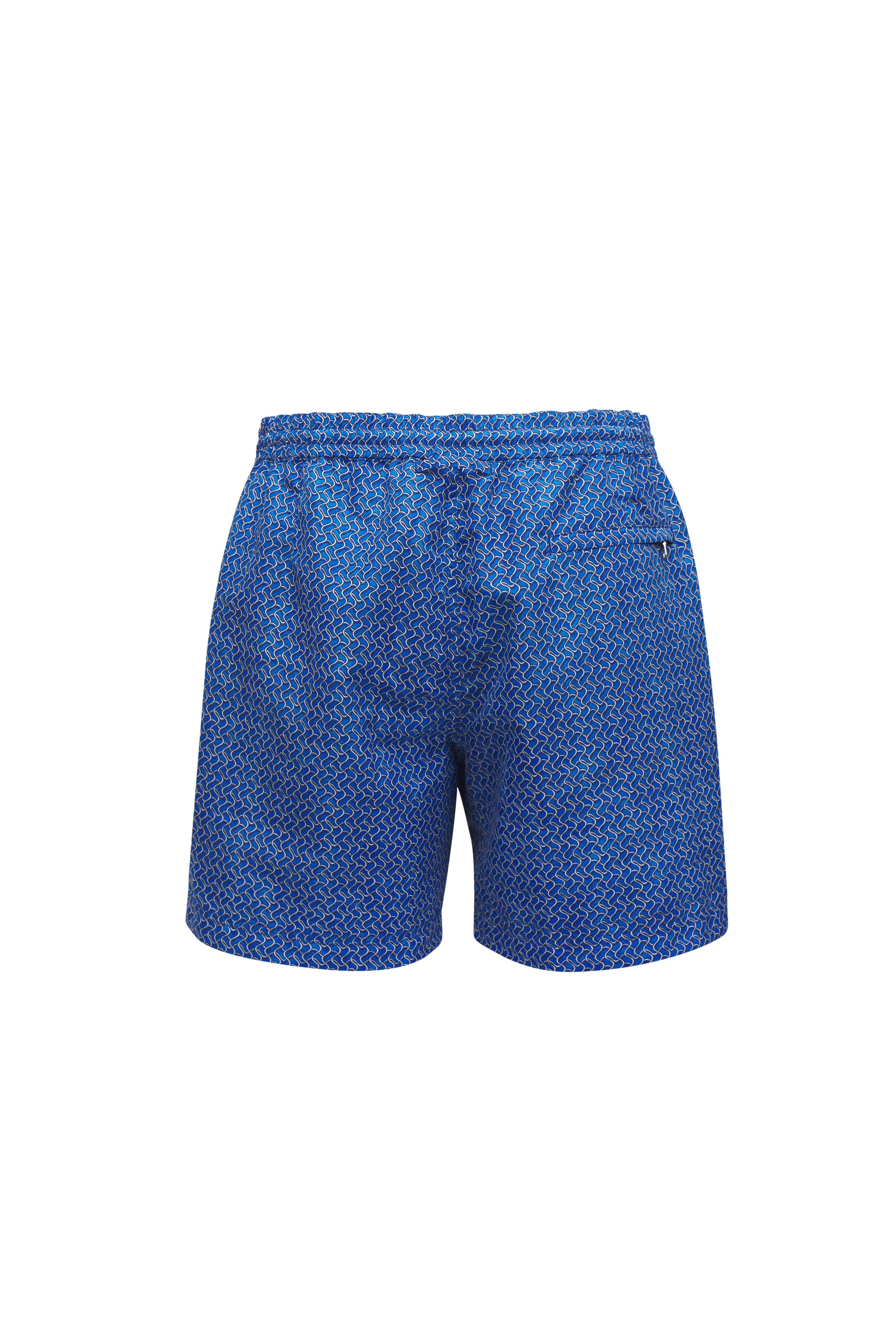 ORLEBAR BROWN 水着　32 Orlebar Brown Shorts Mens 32 White Embroidered Graphic Third