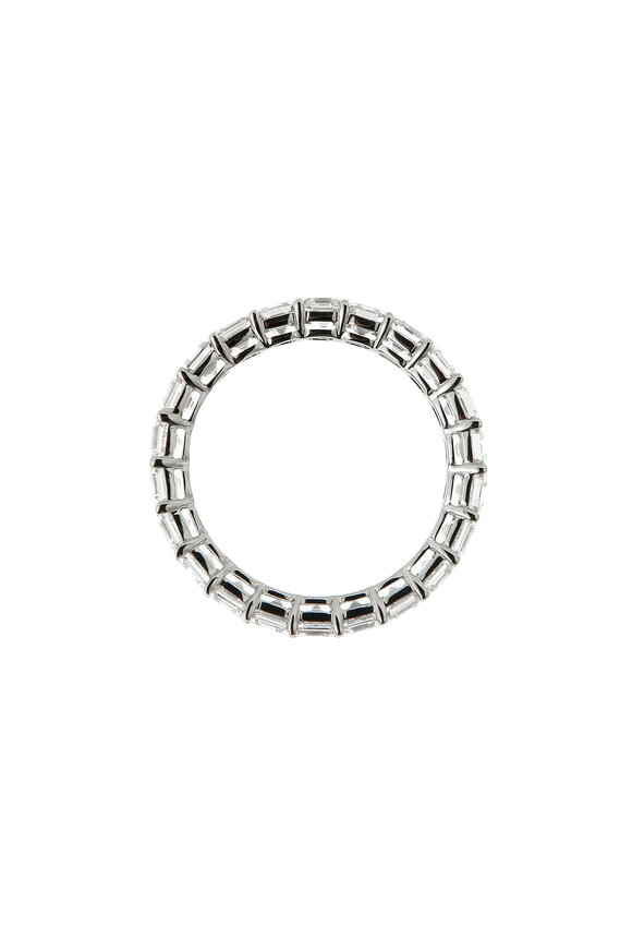 Nam Cho 18k White Gold Asscher Cut Diamond Eternity Band - view 3