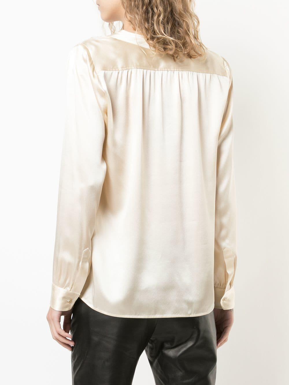 Nili Lotan - Elsie Champagne Silk Blouse
