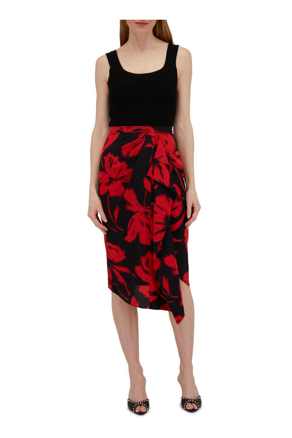 Nili Lotan Ivyonna Black Cotton Ribbed Tank - view 5