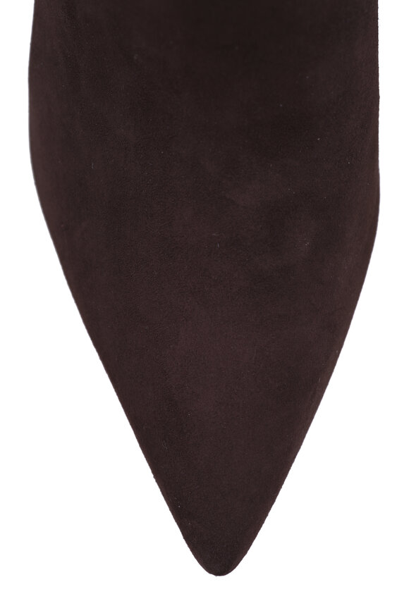 Veronica Beard Lisa Espresso Suede Boot, 70mm - view 5