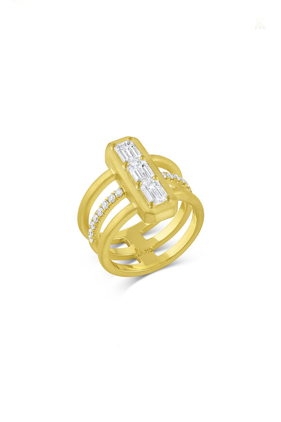 Leigh Maxwell - Three Diamond Bar Ring