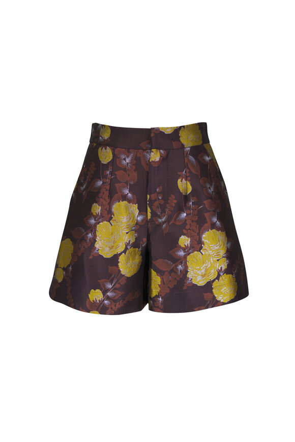 La DoubleJ Good Butt Devon Floral Jacquard Shorts - view 1