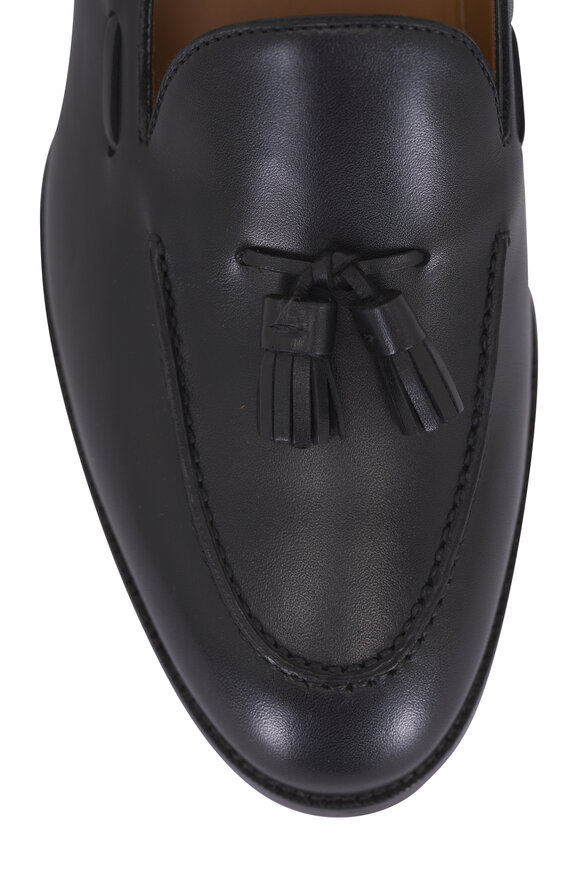 Loro Piana Serge Black Tassel Leather Loafer - view 4