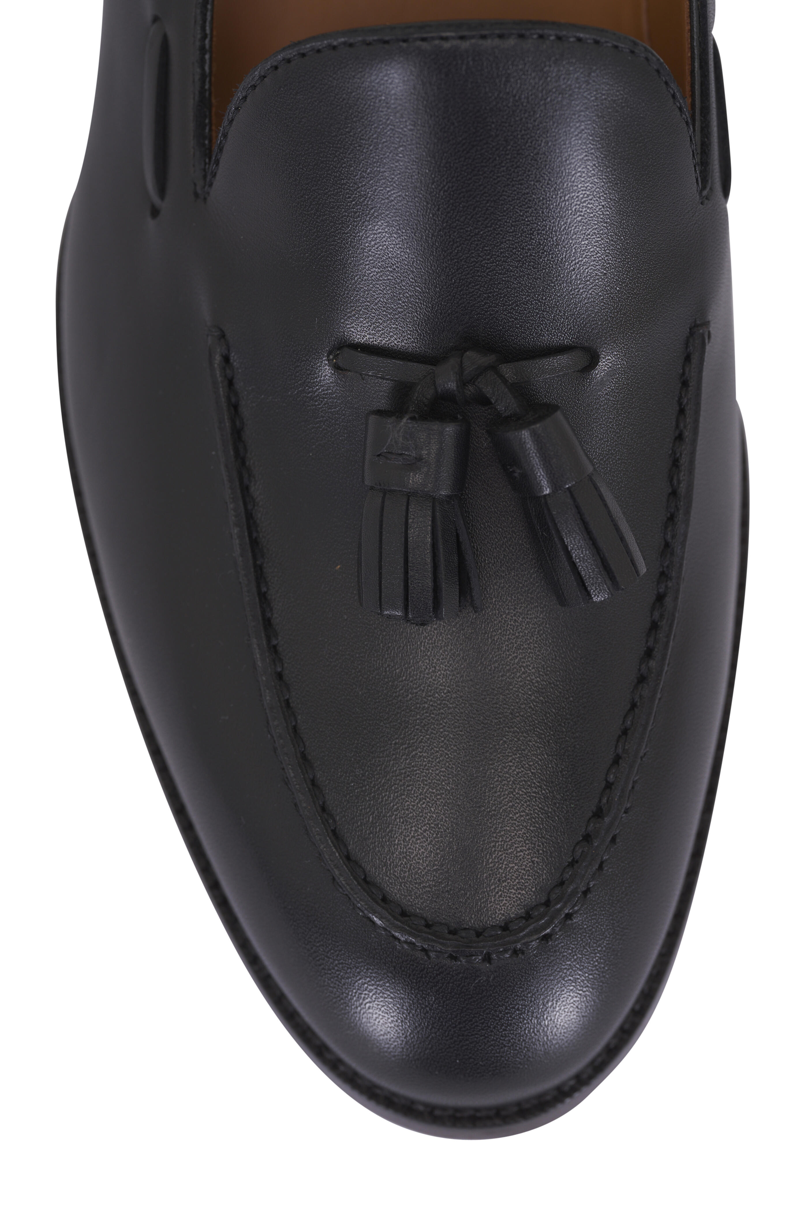Loro Piana - Serge Black Tassel Leather Loafer