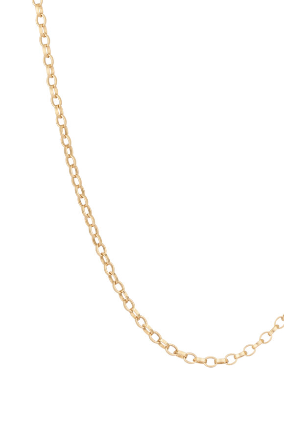 Marlo Laz 14k Yellow Gold Rolo Chain - view 2