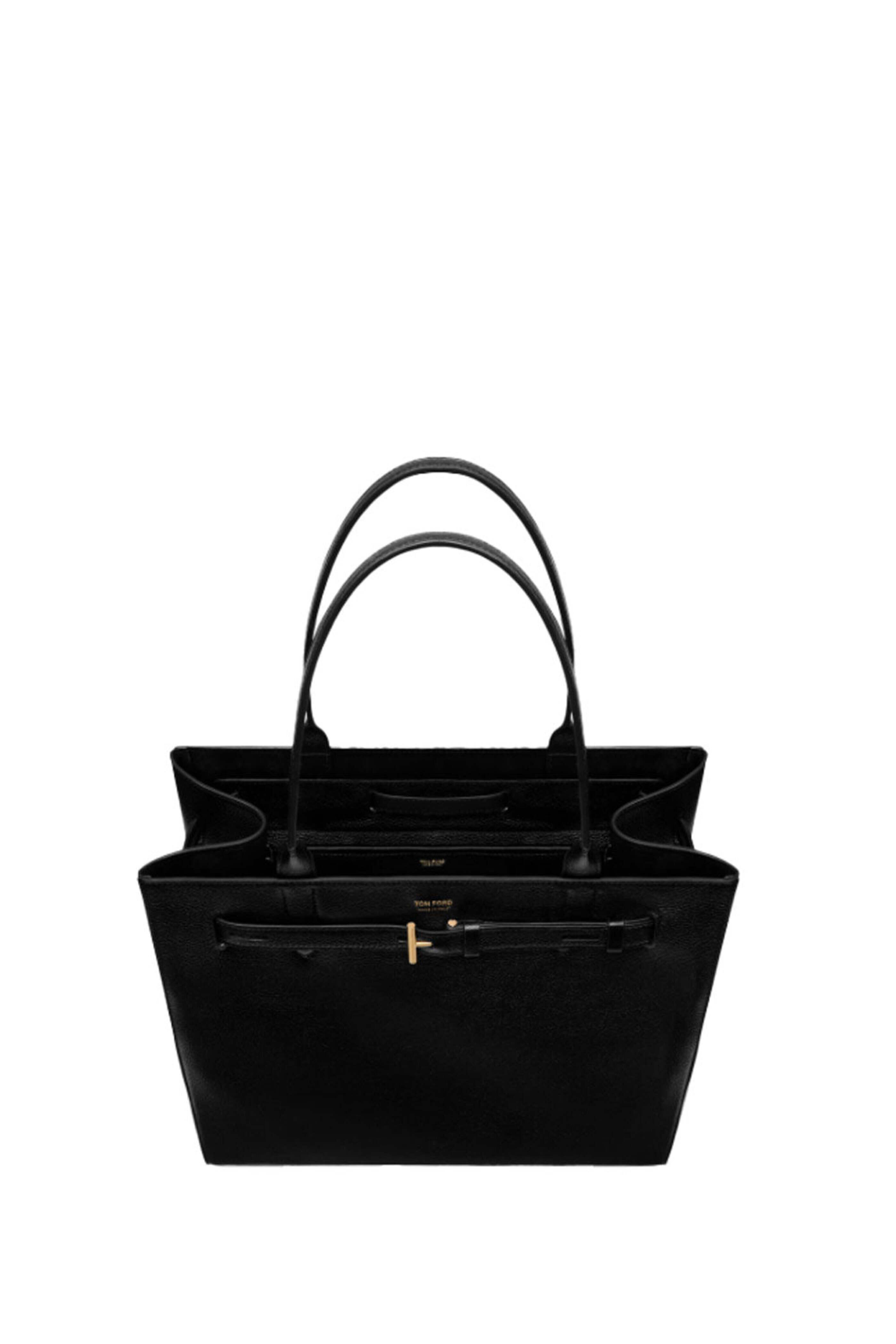 Tom Ford - Large Audrey Grain Leather Tote in Black