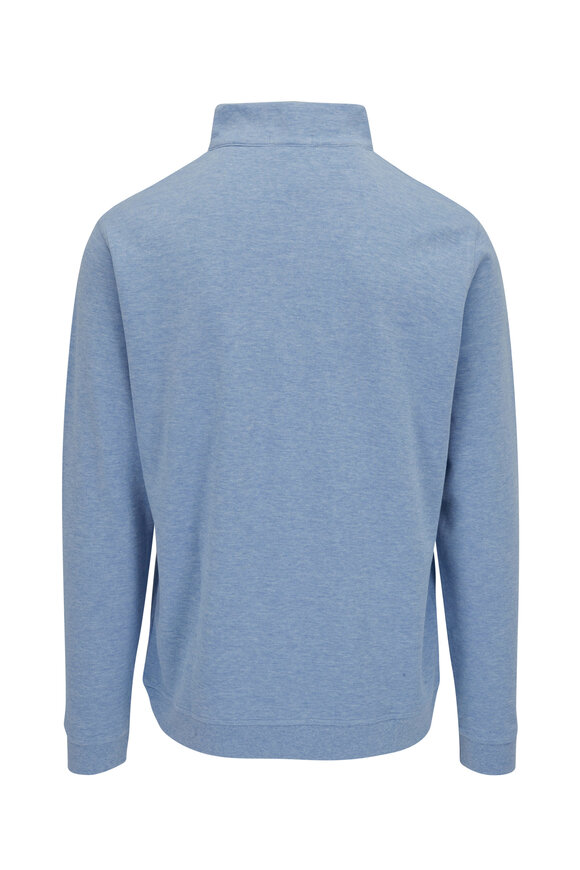 Peter Millar - Crown Cottage Blue Quarter Zip Pullover