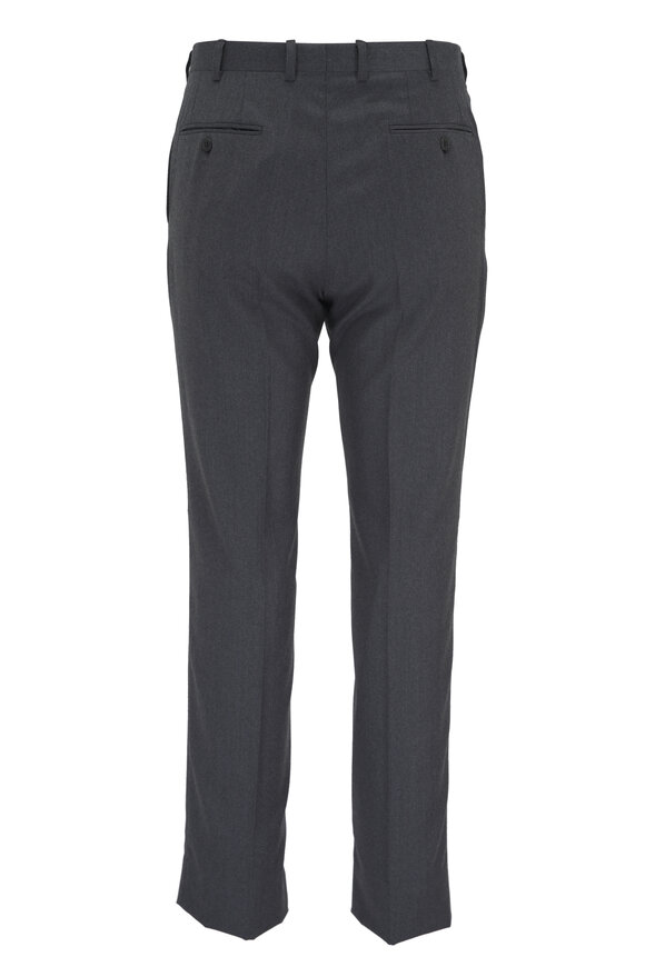 Brioni - Gray Wool Flannel Dress Pant