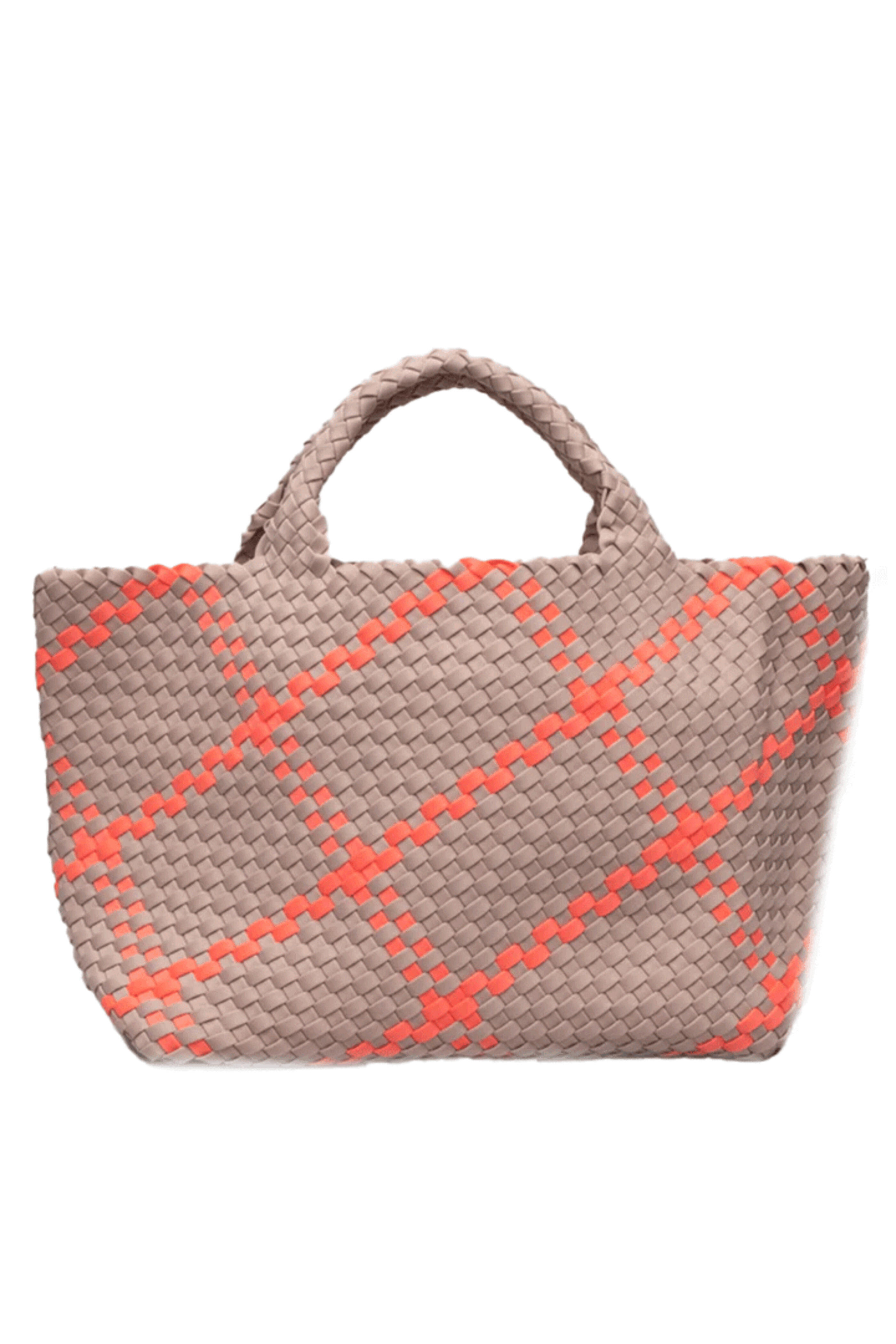 【NAGHEDI】St. Barths トートバッグ Medium Plaid 人気 St. Barths Medium Tote Plaid | Siena