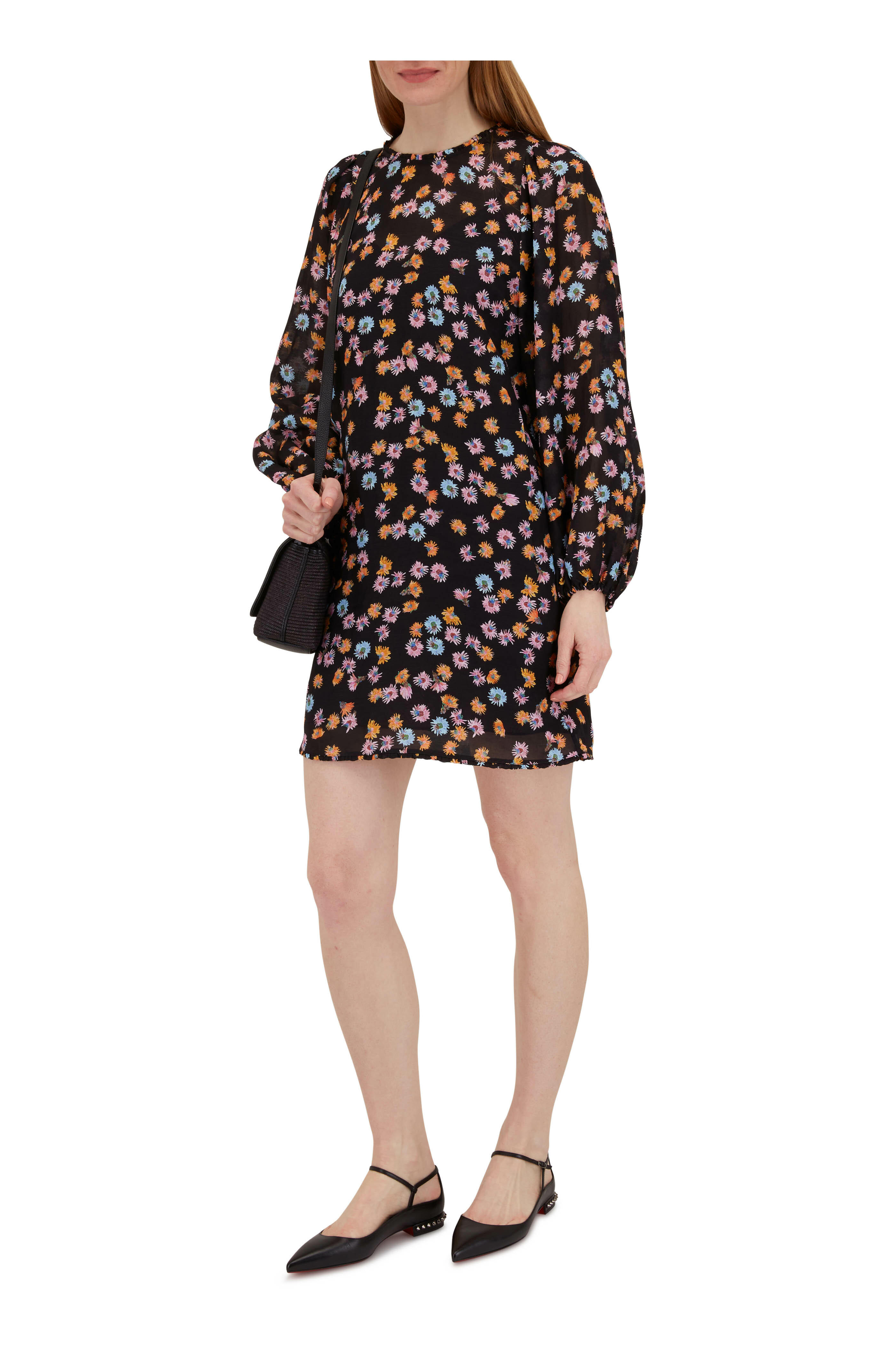 Dorothee Schumacher - Black Multicolor Flower Print Dress