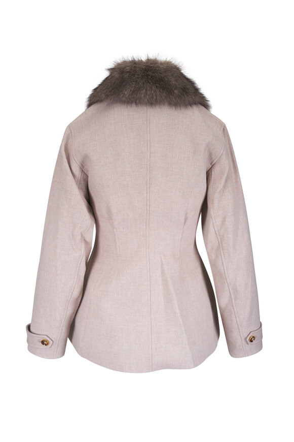 Veronica Beard Severine Oyster Dickey Coat - view 2