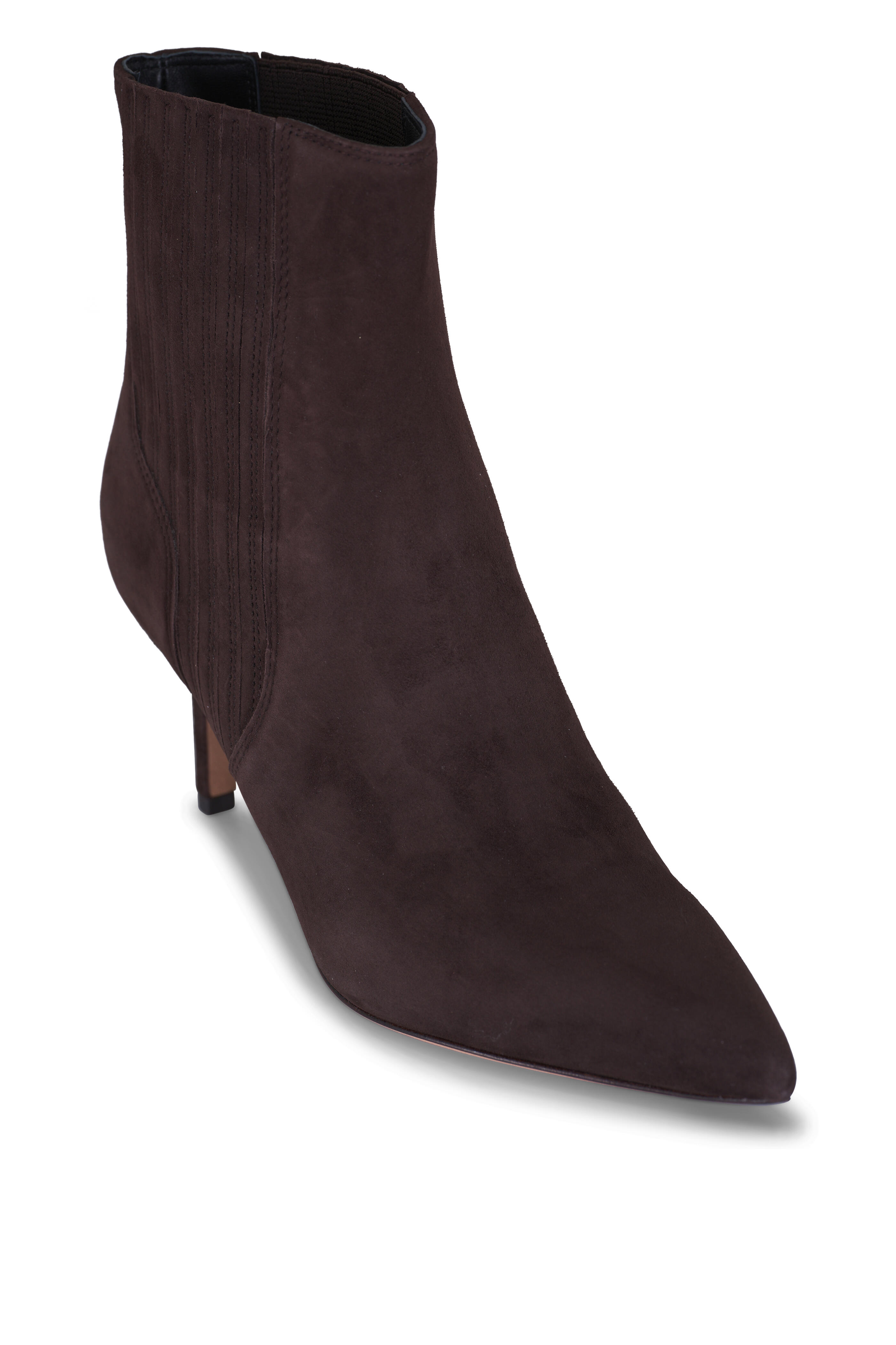 Veronica Beard - Lisa Espresso Suede Boot, 70mm
