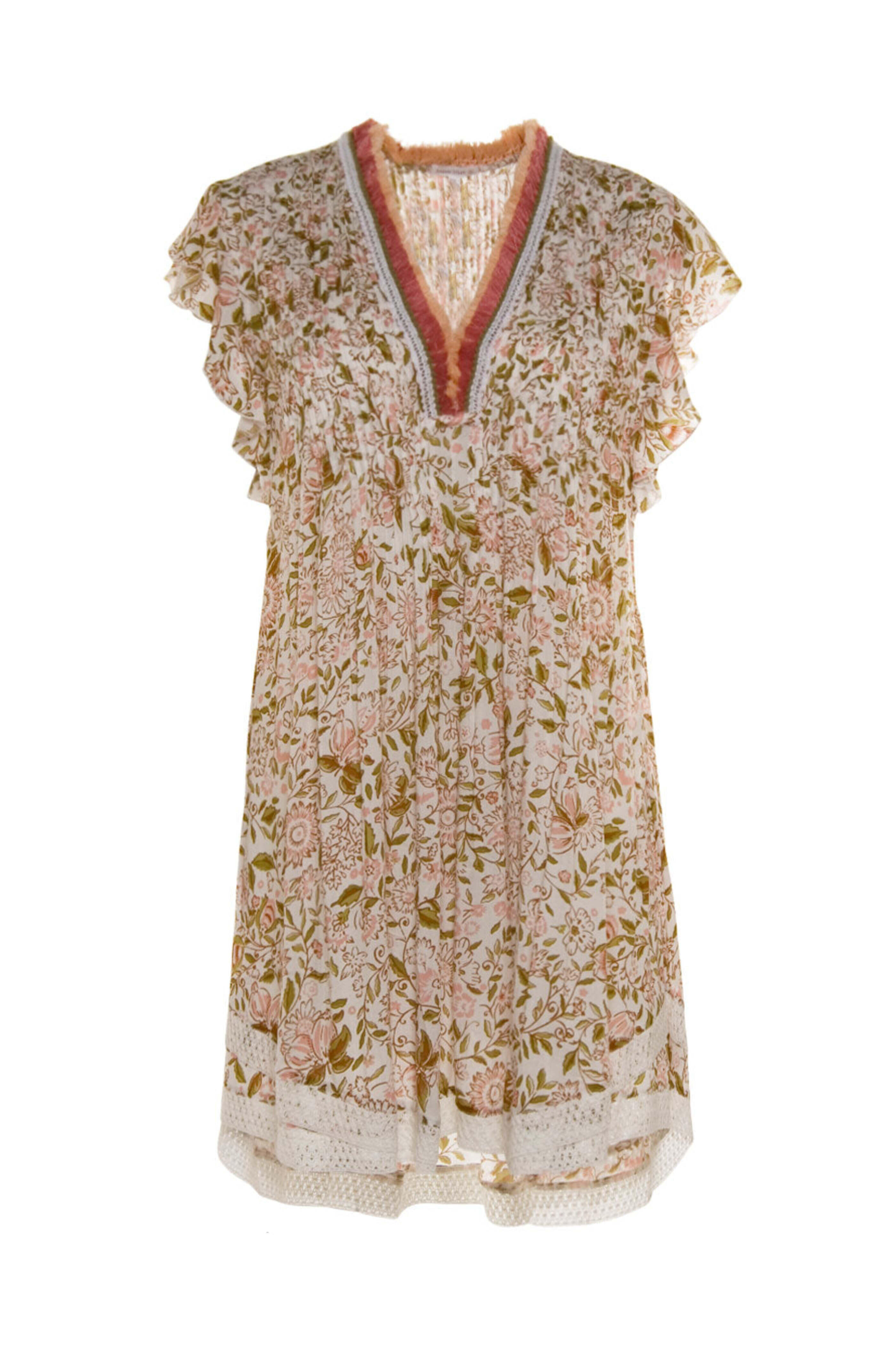 Poupette St Barth - Green Menton Sasha Mini Dress