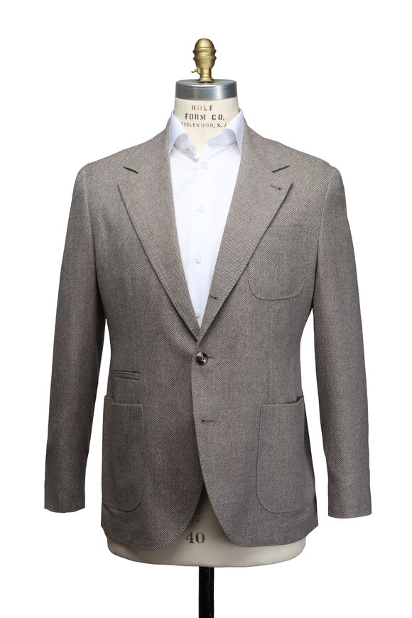 Brunello Cucinelli Beige Wool Sportcoat - view 2