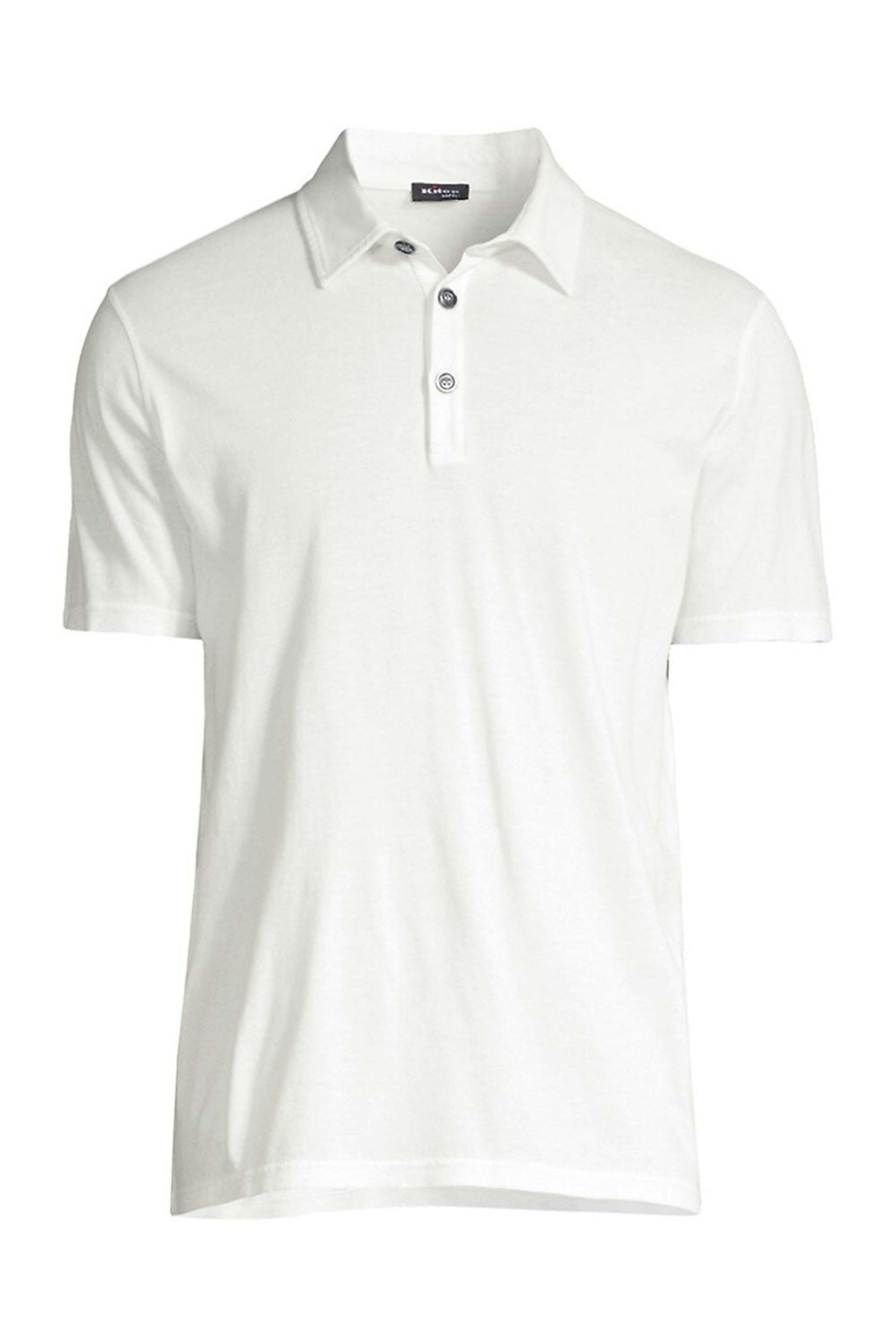 Kiton - Off White Cotton Blend Polo