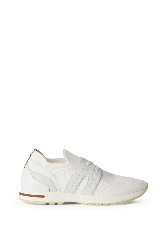 Loro Piana White Flexy Walk Lady Wish Sneaker - view 7