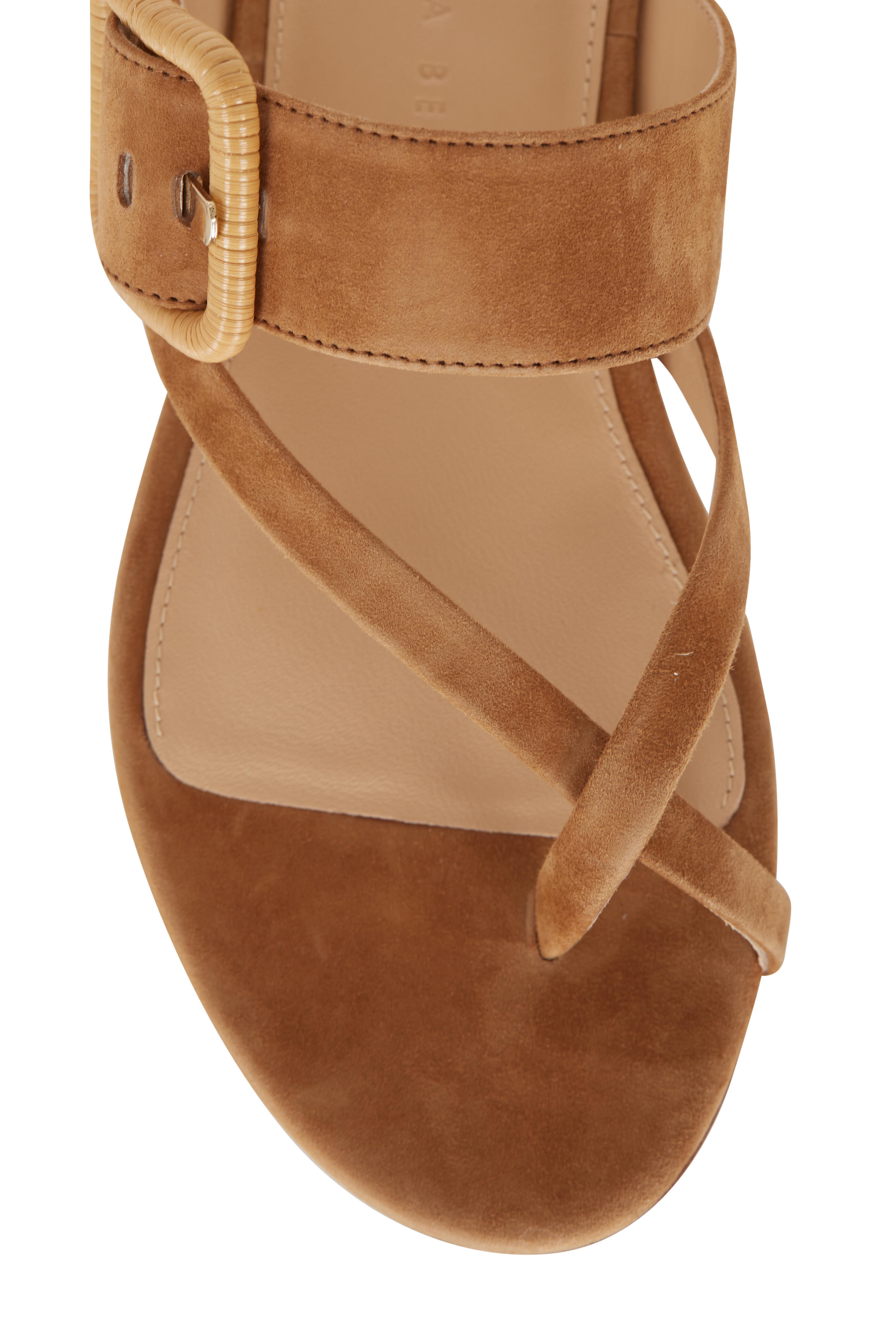 Veronica Beard - Salva Caramel Suede Flat Sandal
