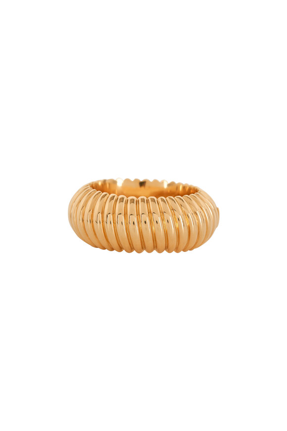 Estate Jewelry - Yellow Gold Diamond Bangle