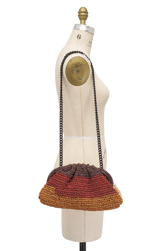 Maria La Rosa Layers Game Natural Crochet Shoulder Bag - view 6
