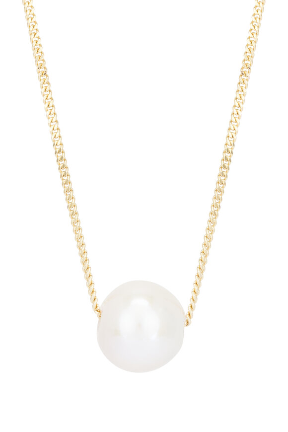 Cristina V. Single Floating Freshwater Pearl Necklace - view 2