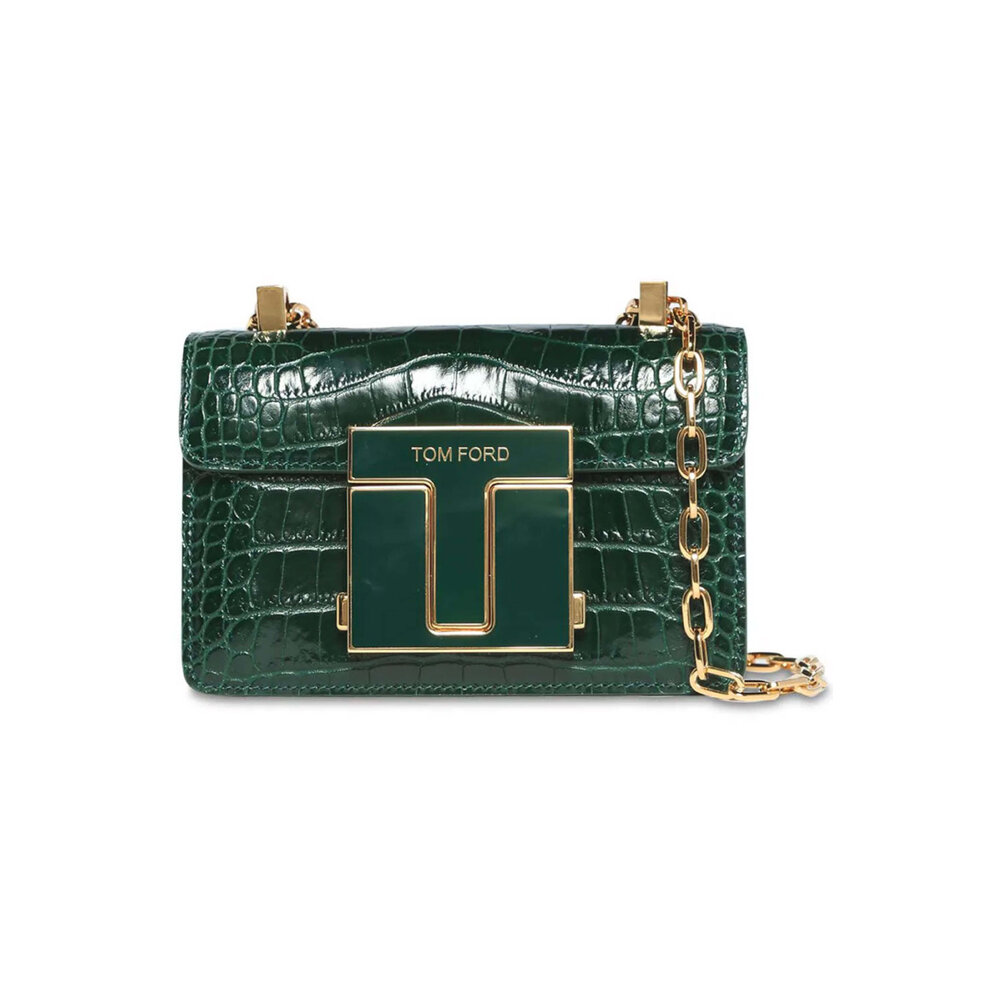 ショルダーバッグ・ポシェット TOM FORD Leather shoulder bag with logo Tom Ford Leather logo shoulder bag | The Fashion Square