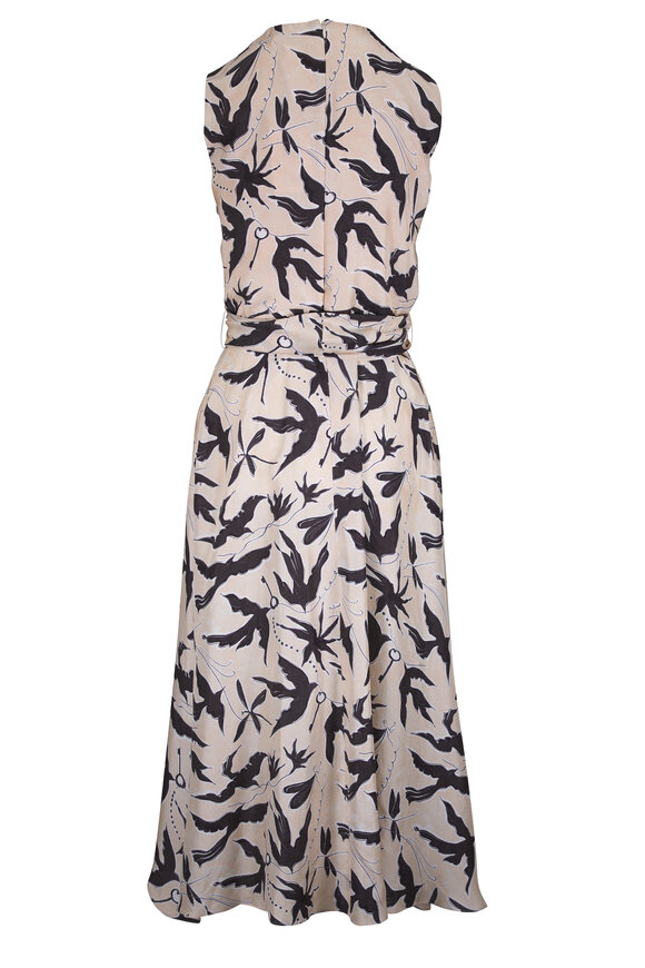 Altuzarra Penny Tapioca Print Silk Midi Dress - view 3