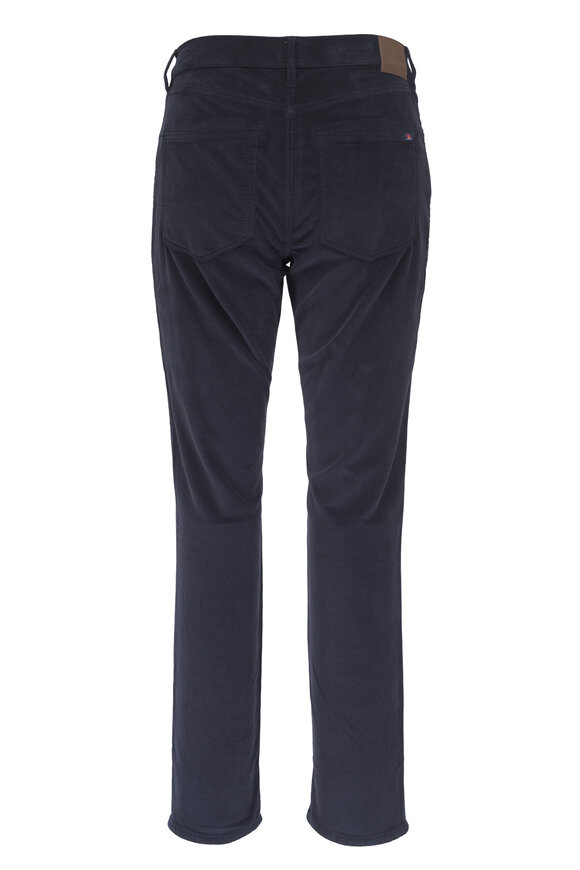 Faherty Brand Abyss Navy Stretch Terry Corduroy Five Pocket Pant - view 4