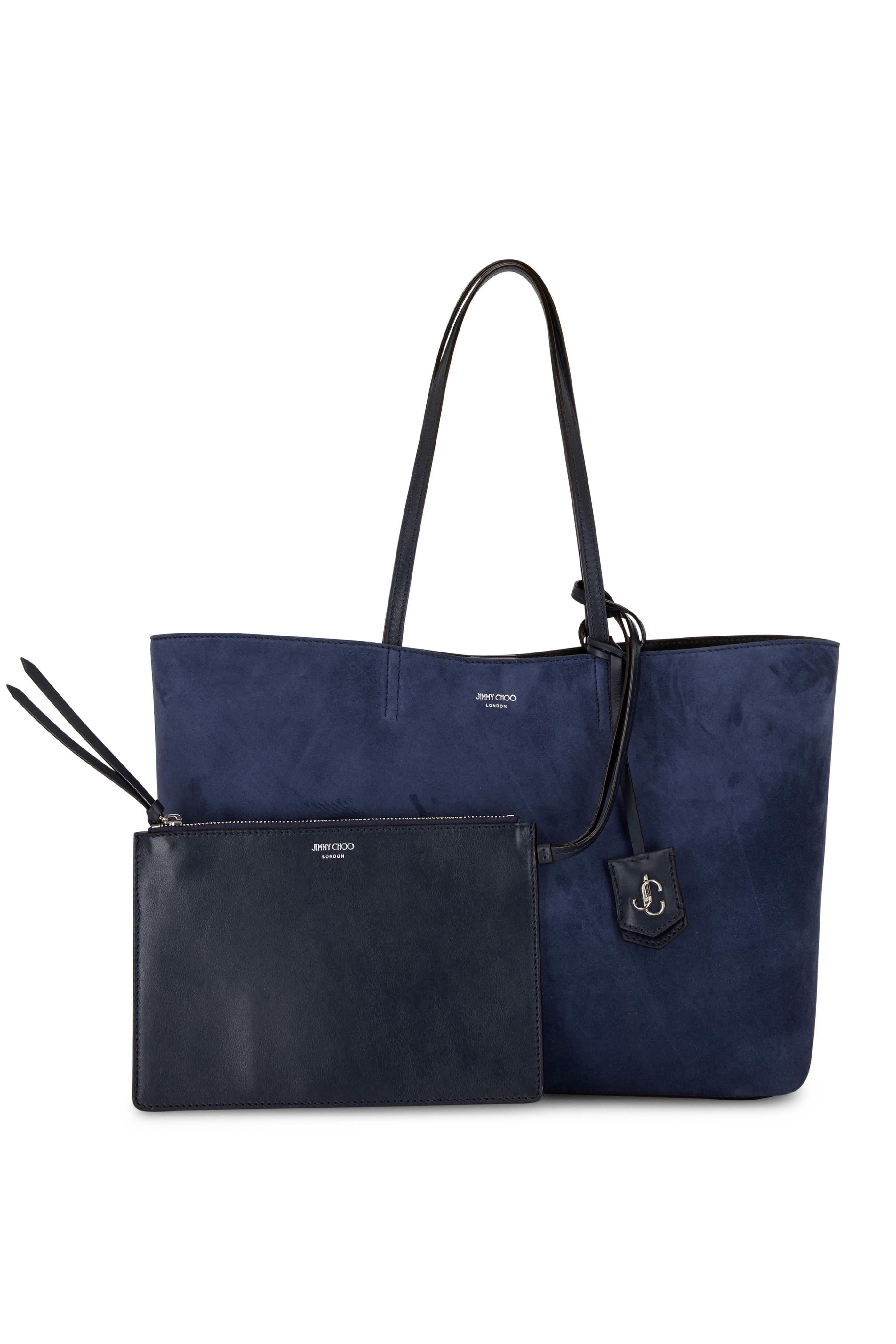 Jimmy Choo - Nnine2Five Navy Suede Tote | Mitchell Stores Jimmy Choo - Nnine2Five Navy Suede Tote | Mitchell Stores