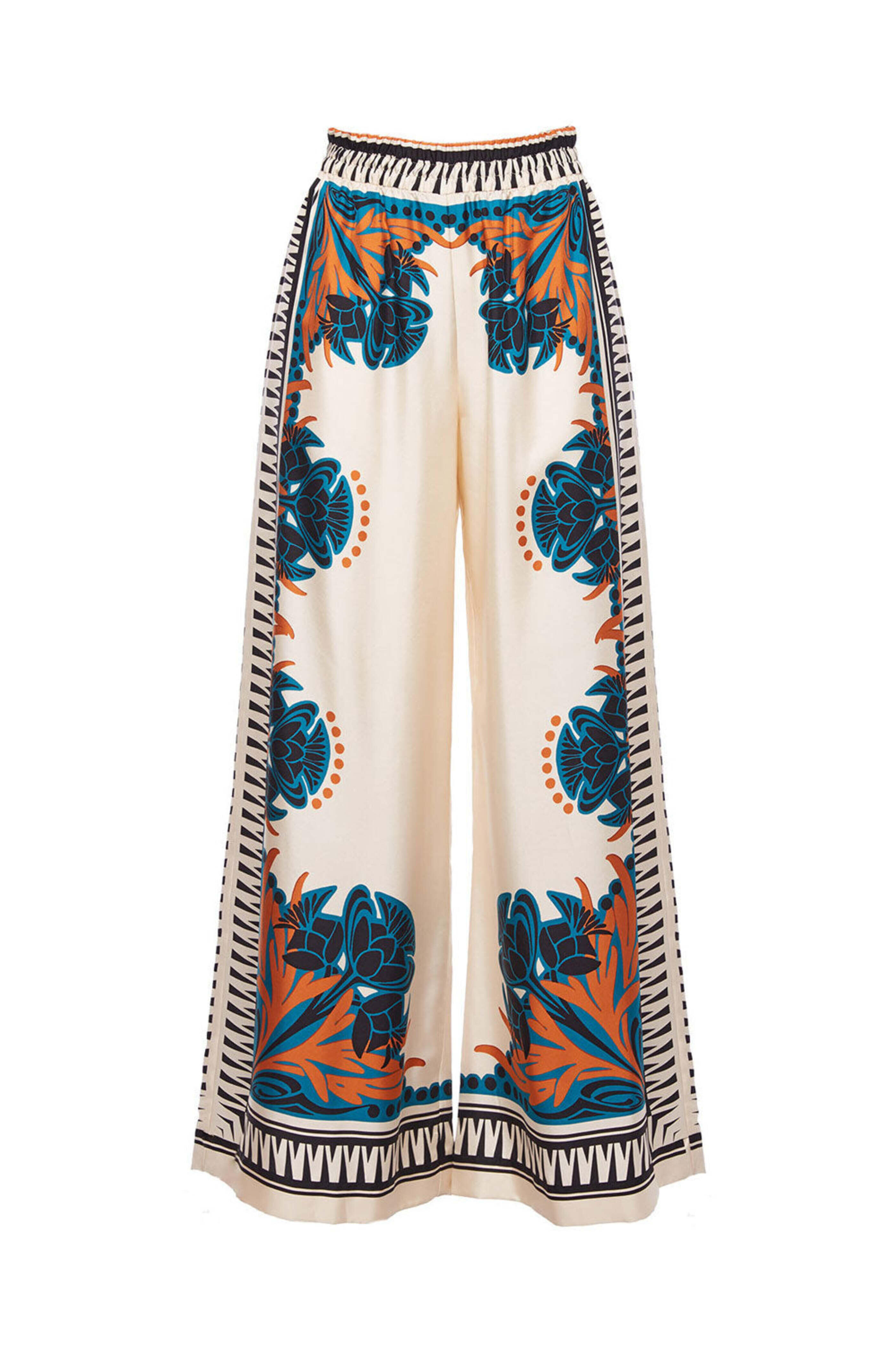 La DoubleJ - Florence Placée Palazzo Pants in Silk Twill