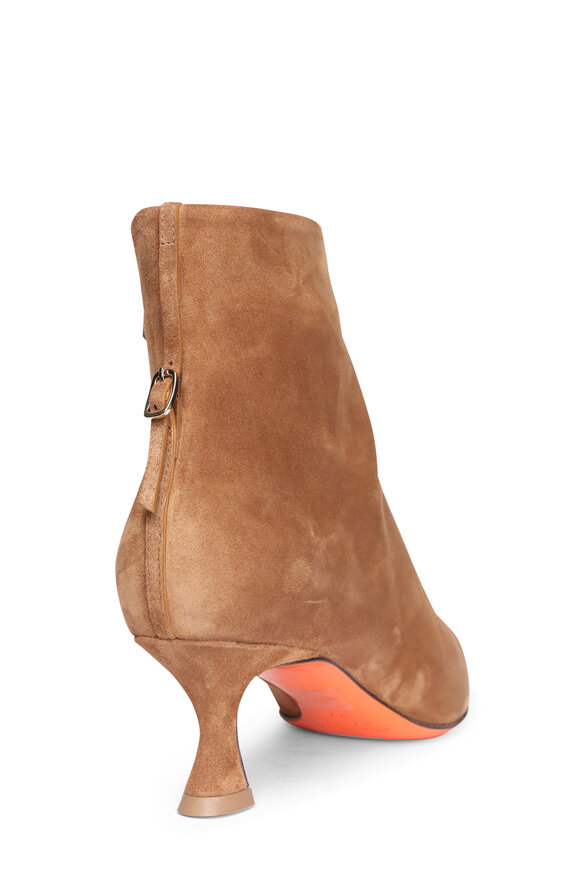 Santoni Giulie Brown Suede Boot, 40mm - view 3