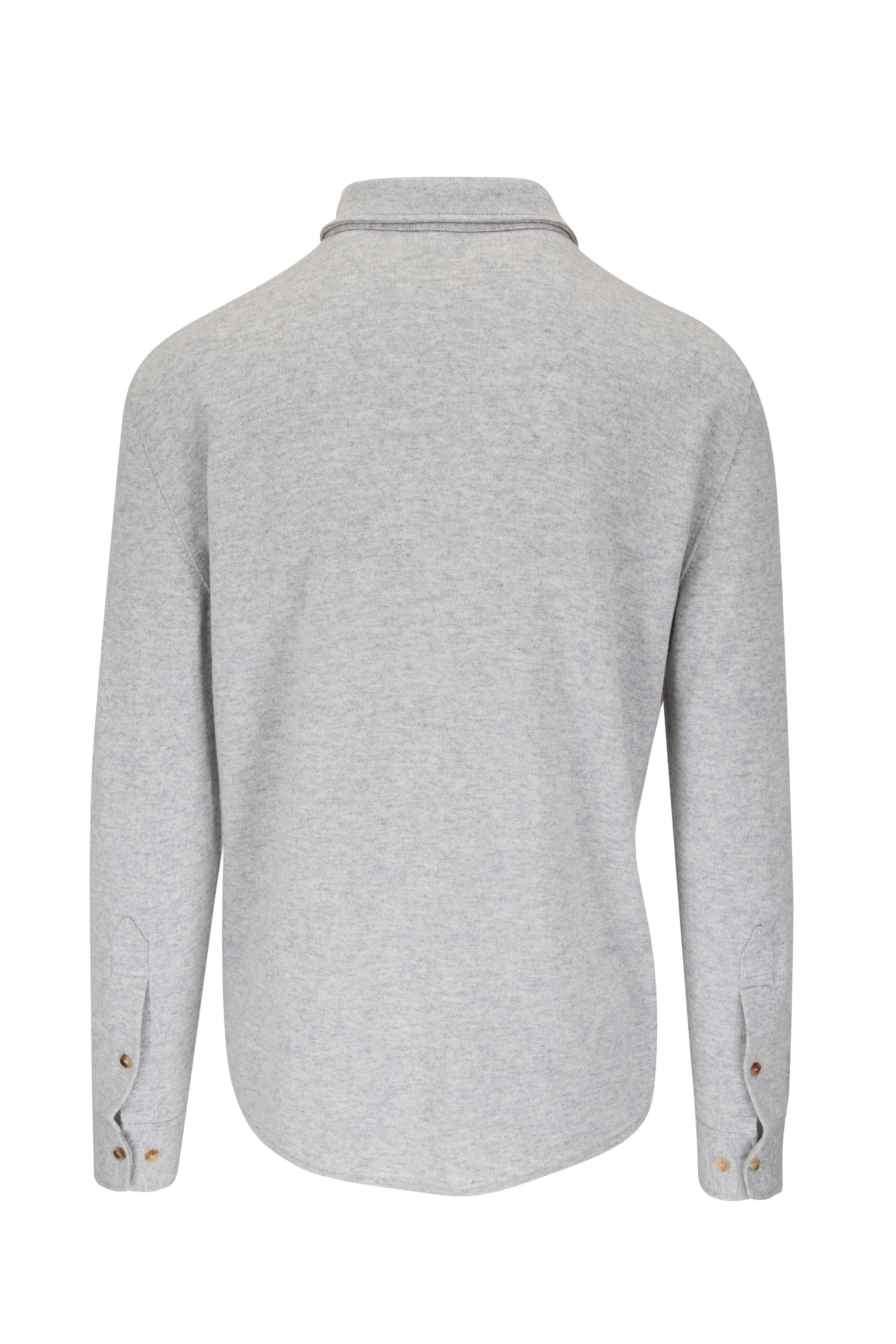 Brunello Cucinelli - Light Gray Western Overshirt