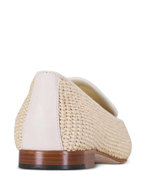 Manolo Blahnik Pitakara Cream Raffia Loafer - view 6
