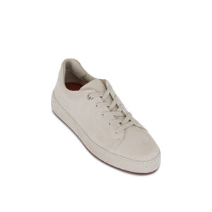 Loro Piana - Linen Suede Low Top Sneaker | Mitchell Stores