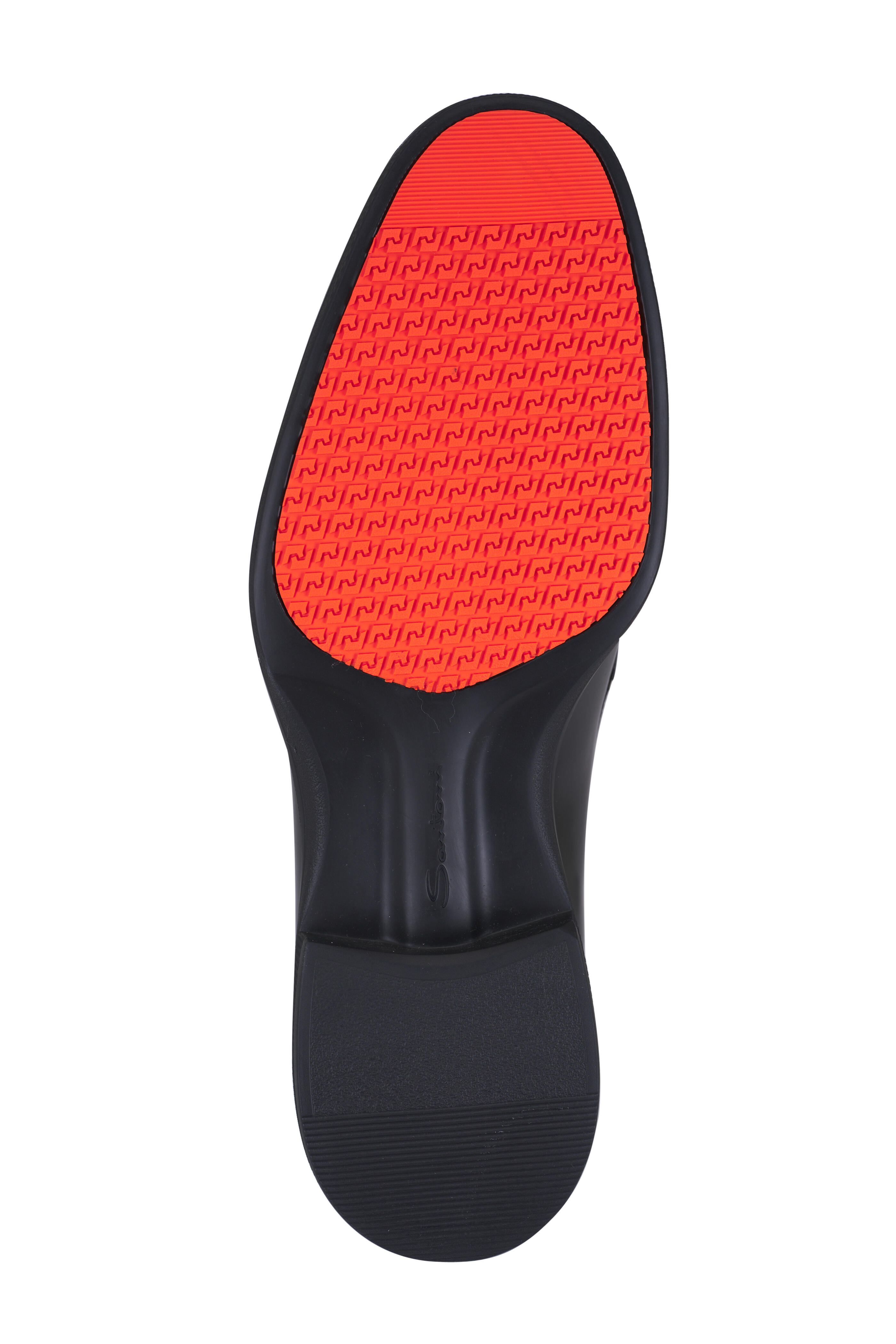 Santoni - Easy Black Leather Loafer