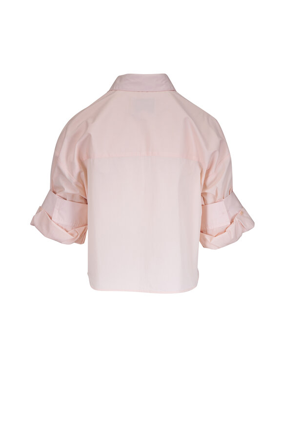 TWP Next Ex Peach Cotton Button Up Blouse - view 3