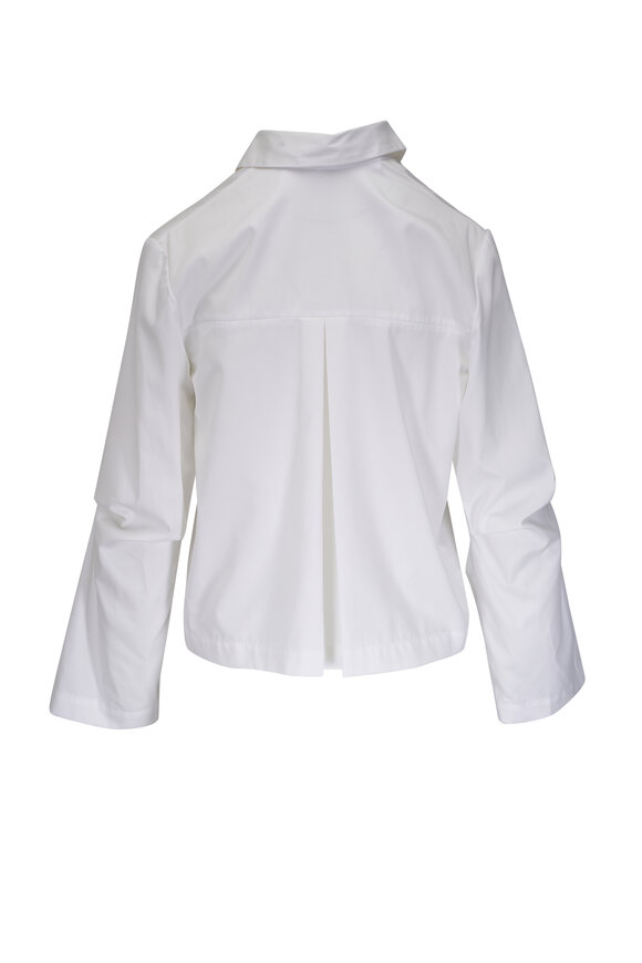 Zero + Maria Cornejo - Biker White Cotton Shirt