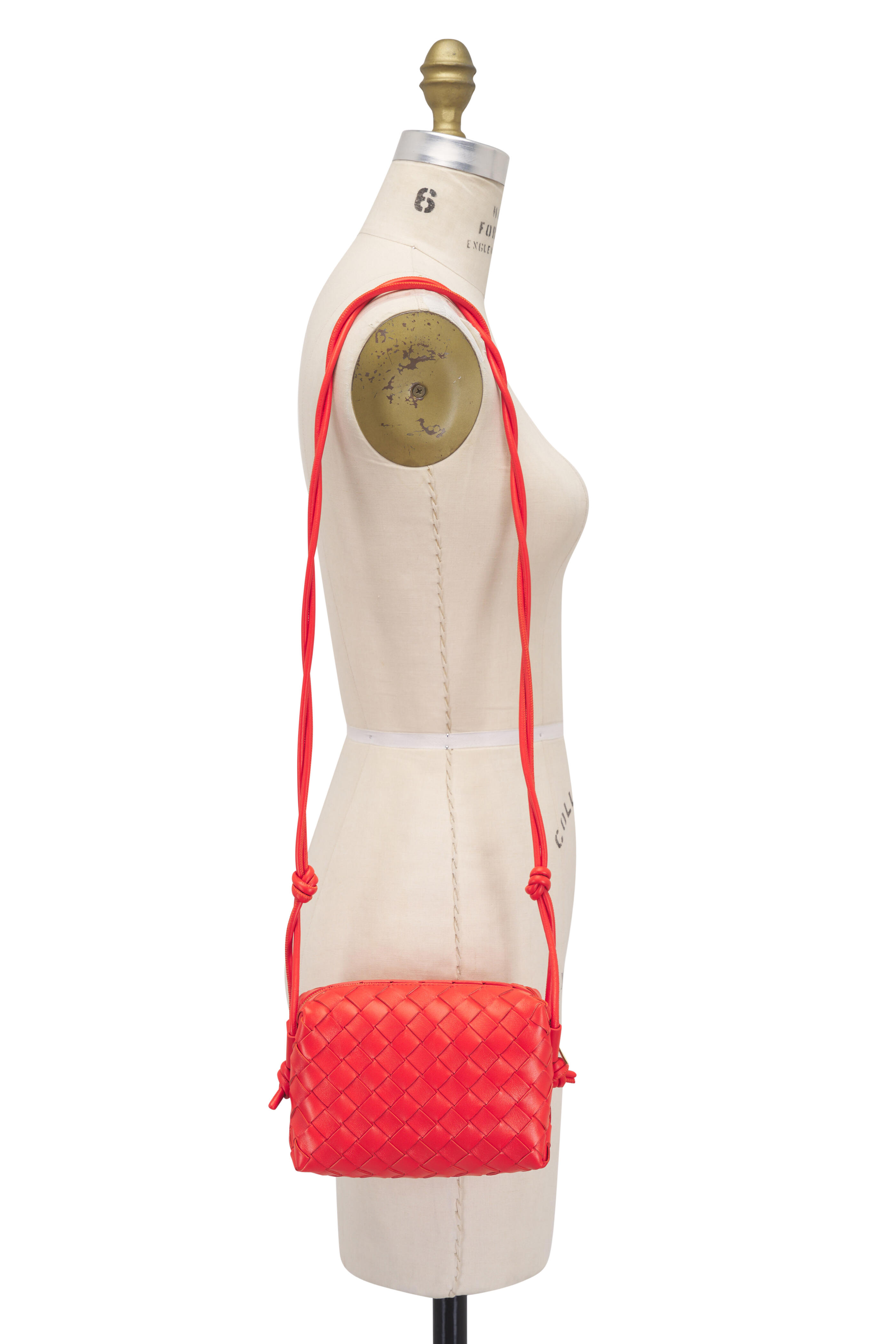 【BOTTEGA VENETA】LOOP ショルダーバッグ オレンジ Bottega Veneta - Mini Loop Orange Leather Camera Bag