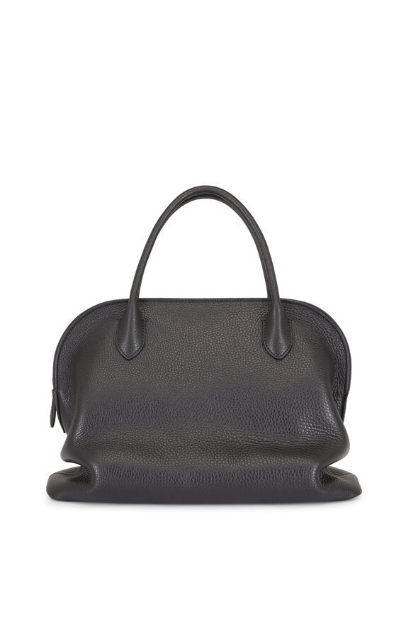 The Row Nano Agnes 12 Black Grain Leather Shoulder Bag - view 2