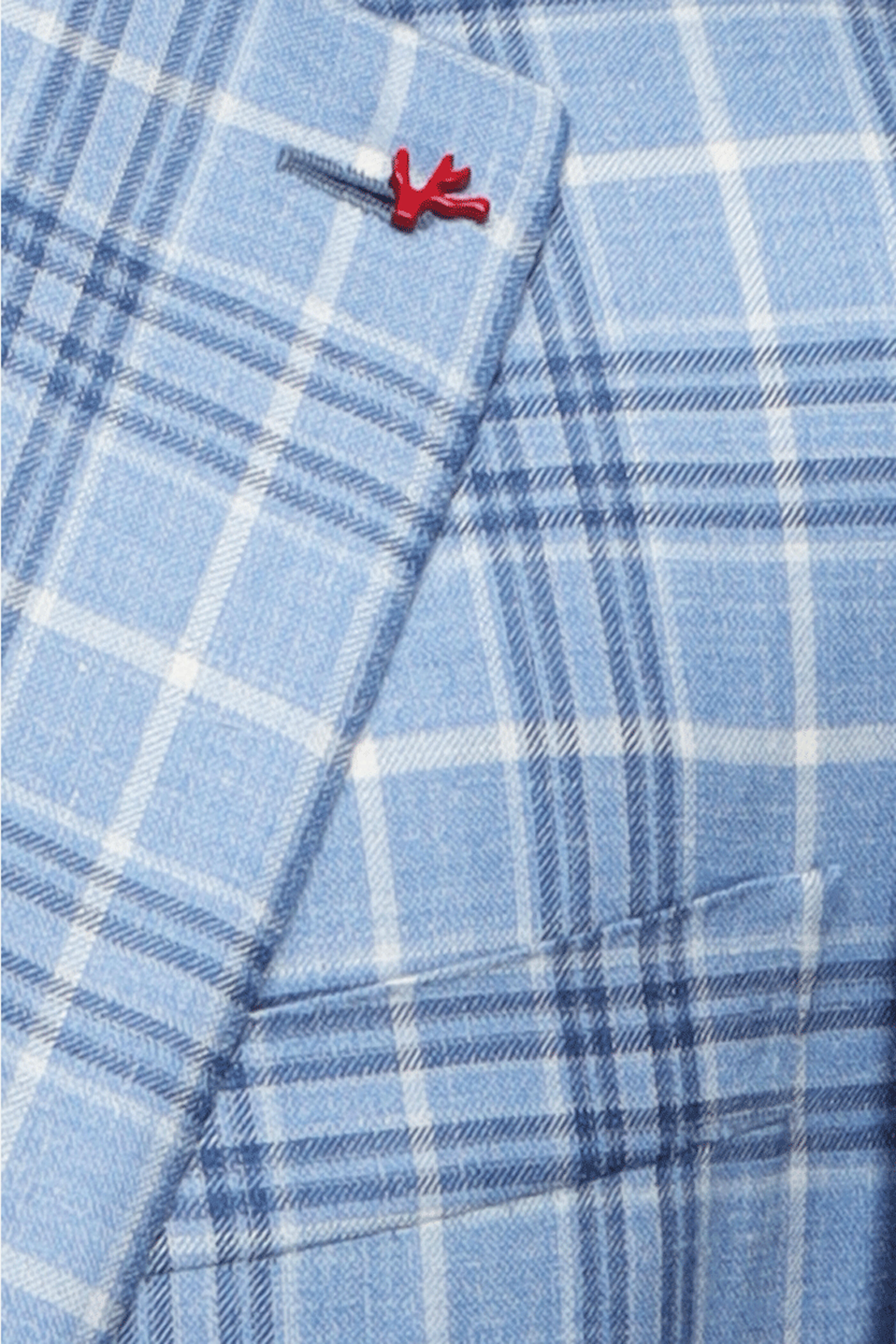 Isaia - Periwinkle Blue, Indigo & White Plaid Sportcoat