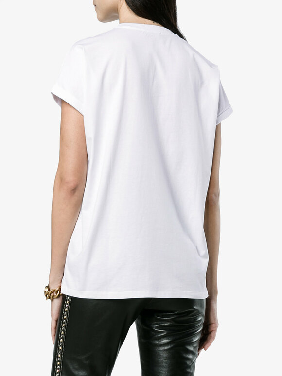 Balmain - White Medallion Graphic T-Shirt