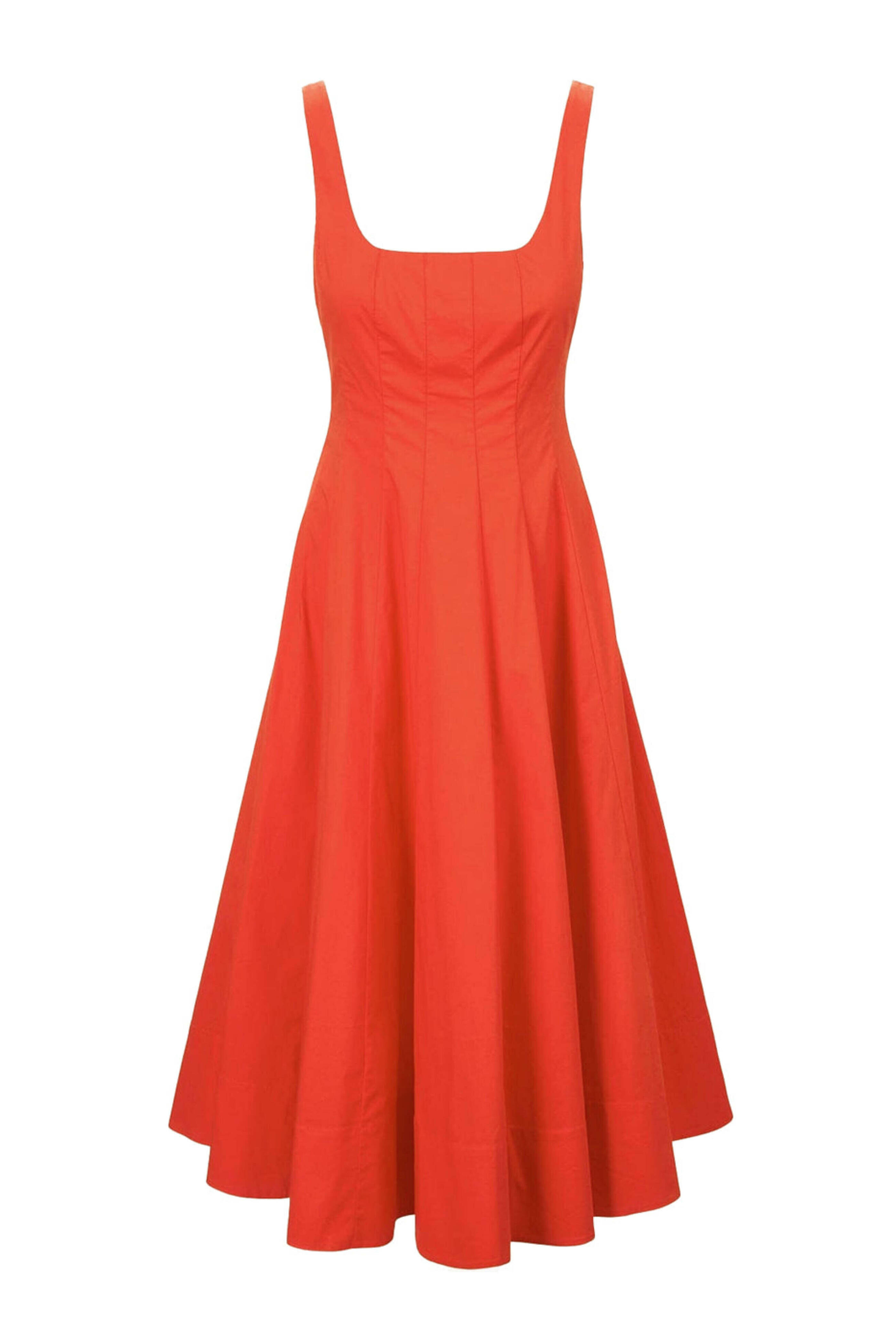 Staud - Cayenne Wells Midi Dress